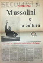 Carica l'immagine nel visualizzatore di Gallery, SECOLO CULTURA 18.10.80 MUSSOLINI E LA CULTURA