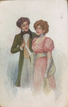 Carica l'immagine nel visualizzatore di Gallery, CARTOLINA INNAMORATI 1900 CC03
