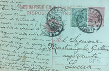 Carica l'immagine nel visualizzatore di Gallery, CARTOLINA POSTALE Cent. 10+5 VIAGGIATA 1920 CC03