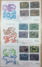 Carica l'immagine nel visualizzatore di Gallery, 1970 SAN MARINO FDC SEGNI ZODIACALI SU BUSTA VENETIA VIAGGIATA BC05