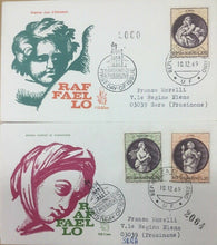 Carica l'immagine nel visualizzatore di Gallery, 1969 SAN MARINO FDC RAFFAELLO SU BUSTA VENETIA VIAGGIATA BC05
