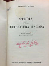 Carica l'immagine nel visualizzatore di Gallery, STORIA DELLA LETTERATURA ITALIANA D. MAGRI C206