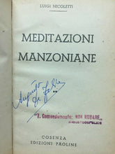 Carica l'immagine nel visualizzatore di Gallery, MEDITAZIONI MANZONIANE L. NICOLETTI C268
