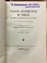 Carica l'immagine nel visualizzatore di Gallery, VIAGGIO SENTIMENTALE DI YORICK LUNGO LA FRANCIA E L’ITALIA L. STERNE C473