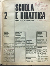 Carica l'immagine nel visualizzatore di Gallery, SCUOLA E DIDATTICA N.2 10 OTTOBRE 1968 E210