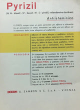 Carica l'immagine nel visualizzatore di Gallery, PUBBLICITÀ PYRIZIL CON CARTINA BASILICATA 1955 H68