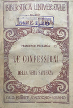 Carica l'immagine nel visualizzatore di Gallery, LE CONFESSIONI DELLA VERA SAPIENZA F. PETRARCA BIBLIOTECA UNIVERSALE I389