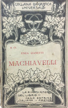 Carica l'immagine nel visualizzatore di Gallery, MACHIAVELLI E. CIANETTI COLLANA BIOGRAFICA UNIVERSALE 1910 I391