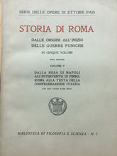Carica l'immagine nel visualizzatore di Gallery, STORIA DI ROMA VOL. V DALLA RESA DI NAPOLI ALLA CONF. ITALICA E. PAIS 1928 I390