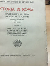 Carica l'immagine nel visualizzatore di Gallery, STORIA DI ROMA VOL. V DALLA RESA DI NAPOLI ALLA CONF. ITALICA E. PAIS 1928 I390