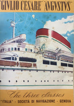 Carica l'immagine nel visualizzatore di Gallery, GIULIO CASARE AUGUSTO ITALIA SOCIETÀ DI NAVIGAZIONE BROCHURE I470