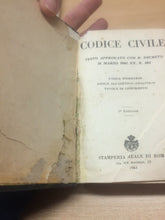 Carica l'immagine nel visualizzatore di Gallery, NUOVO CODICE CIVILE STAMPERIA REALE DI ROMA 1943 I680
