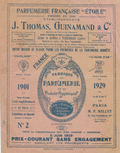 Carica l'immagine nel visualizzatore di Gallery, PUBBLICITA' ADVERTISING PROFUMERIA FRANCESE J. THOMAS GUINAMAND 1929 PU02