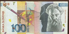 Carica l'immagine nel visualizzatore di Gallery, BANCONOTA 100 TOLARJEV SLOVENIA CIRCOLATA BAN01