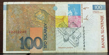 Carica l'immagine nel visualizzatore di Gallery, BANCONOTA 100 TOLARJEV SLOVENIA CIRCOLATA BAN01