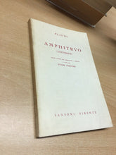 Carica l'immagine nel visualizzatore di Gallery, AMPHITRUO  PLAUTO A CURA DI E. PARATORE SANSONI 1959 L534
