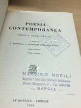Carica l'immagine nel visualizzatore di Gallery, POESIA CONTEMPORANEA TESTI E SAGGI CRITICI LE MONNIER 1969 M07
