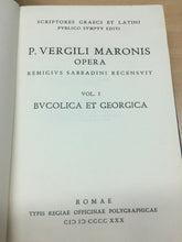 Carica l'immagine nel visualizzatore di Gallery, P. VERGILI MARONIS OPERA 2 VOLL. REAL ACCADEMIA D’ITALIA 1930 M193