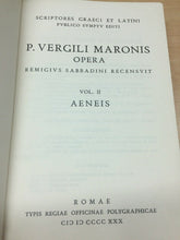 Carica l'immagine nel visualizzatore di Gallery, P. VERGILI MARONIS OPERA 2 VOLL. REAL ACCADEMIA D’ITALIA 1930 M193