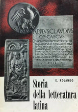Carica l'immagine nel visualizzatore di Gallery, STORIA DELLA LETTERATURA LATINA E. ROLANDO 1954 M336