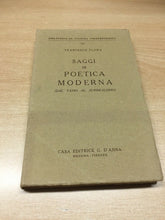 Carica l'immagine nel visualizzatore di Gallery, SAGGI DI POETICA MODERNA DAL TASSO AL SURREALISMO F. FLORA 1949 M413