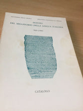 Carica l'immagine nel visualizzatore di Gallery, MOSTRA DEL MILLENARIO DELLA LINGUA ITALIANA 960-1960 ACCADEMIA DELLA CRUSCA N319