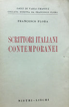 Carica l'immagine nel visualizzatore di Gallery, SCRITTORI ITALIANI CONTEMPORANEI F. FLORA 1952 O33