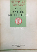 Carica l'immagine nel visualizzatore di Gallery, SATIRE ED EPISTOLE ORAZIO - A. RONCONI 1952 O58