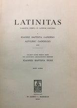 Carica l'immagine nel visualizzatore di Gallery, LATINITAS VARIOUM SCRIPTA IN LATINUM CONVERSA GANDINO - GANDIGLIO 1955 O60
