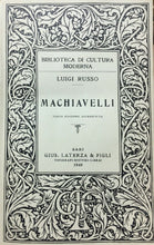Carica l'immagine nel visualizzatore di Gallery, MACHIAVELLI L. RUSSO LATERZA 1949 O155