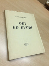 Carica l'immagine nel visualizzatore di Gallery, Q. ORAZIO FLACCO ODI ED EPODI A CURA DI D. BO 1950 O209