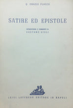 Carica l'immagine nel visualizzatore di Gallery, Q. ORAZIO FLACCO SATIRE ED EPISTOLE G. GIGLI O304