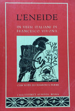 Carica l'immagine nel visualizzatore di Gallery, ENEIDE VIRGILIO IN VERSI ITALIANI DI F. VIVONA 1960 O381