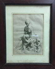 Carica l'immagine nel visualizzatore di Gallery, INCISIONE DISEGNO DI RAFFAELLO B. PICART 1725 con cornice O466