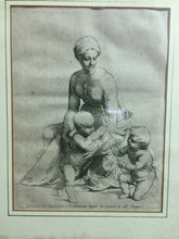 Carica l'immagine nel visualizzatore di Gallery, INCISIONE DISEGNO DI RAFFAELLO B. PICART 1725 con cornice O466