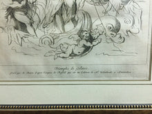 Carica l'immagine nel visualizzatore di Gallery, INCISIONE TRIOMPHE DE GALATEE B. PICART 1725 con cornice O468