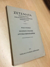 Carica l'immagine nel visualizzatore di Gallery, SUETON UND DIE ANTIKE BIOGRAPHIE W. STEIDLE 1963 O521
