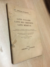 Carica l'immagine nel visualizzatore di Gallery, LATIN VULGAIRE LATIN DES CHRETIENS LATIN MEDIEVAL C. MOHRMANN 1955 O522