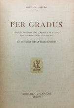 Carica l'immagine nel visualizzatore di Gallery, PER GRADUS D. DE CASTRO 1955 O545