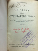 Carica l'immagine nel visualizzatore di Gallery, LE OPERE DELLA LETTERATURA GRECA VOL. I F. SEMI U124