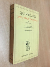 Carica l'immagine nel visualizzatore di Gallery, QUINTILIEN INSTITUION ORATOIRE LIVRES VII/IX GARNIER U145