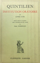 Carica l'immagine nel visualizzatore di Gallery, QUINTILIEN INSTITUION ORATOIRE LIVRES X/XII GARNIER U146