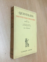 Carica l'immagine nel visualizzatore di Gallery, QUINTILIEN INSTITUION ORATOIRE LIVRES X/XII GARNIER U146