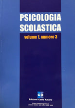 Carica l'immagine nel visualizzatore di Gallery, PSICOLOGIA SCOLASTICA VOL. I N.3 U383