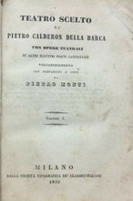 Carica l'immagine nel visualizzatore di Gallery, TEATRO SCELTO DI PIETRO CALDERON DELLA BARCA CON OPERE TEATRALI 1855 4 Voll U694