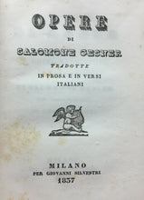 Carica l'immagine nel visualizzatore di Gallery, OPERE DI SALOMONE GESNER 1837 U695