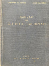 Carica l'immagine nel visualizzatore di Gallery, MANUALE PER GLI UFFICI GIUDIZIARI GIUFFRÈ 1960 T214