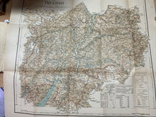 Carica l'immagine nel visualizzatore di Gallery, CARTA COROGRAFICA DEL TRENTINO 1:225000 VALLARDI INIZI ‘900 BA291