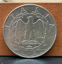 Carica l'immagine nel visualizzatore di Gallery, ITALIA 1940 MONETA LIRE 2 AMAGNETICA VITTORIO EMANUELE III