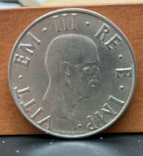 Carica l'immagine nel visualizzatore di Gallery, ITALIA 1940 MONETA LIRE 2 MAGNETICA VITTORIO EMANUELE III